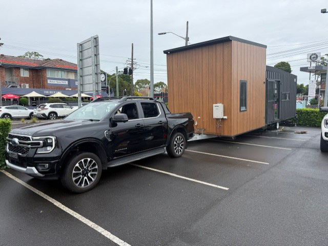 mobile weighing a tiny house